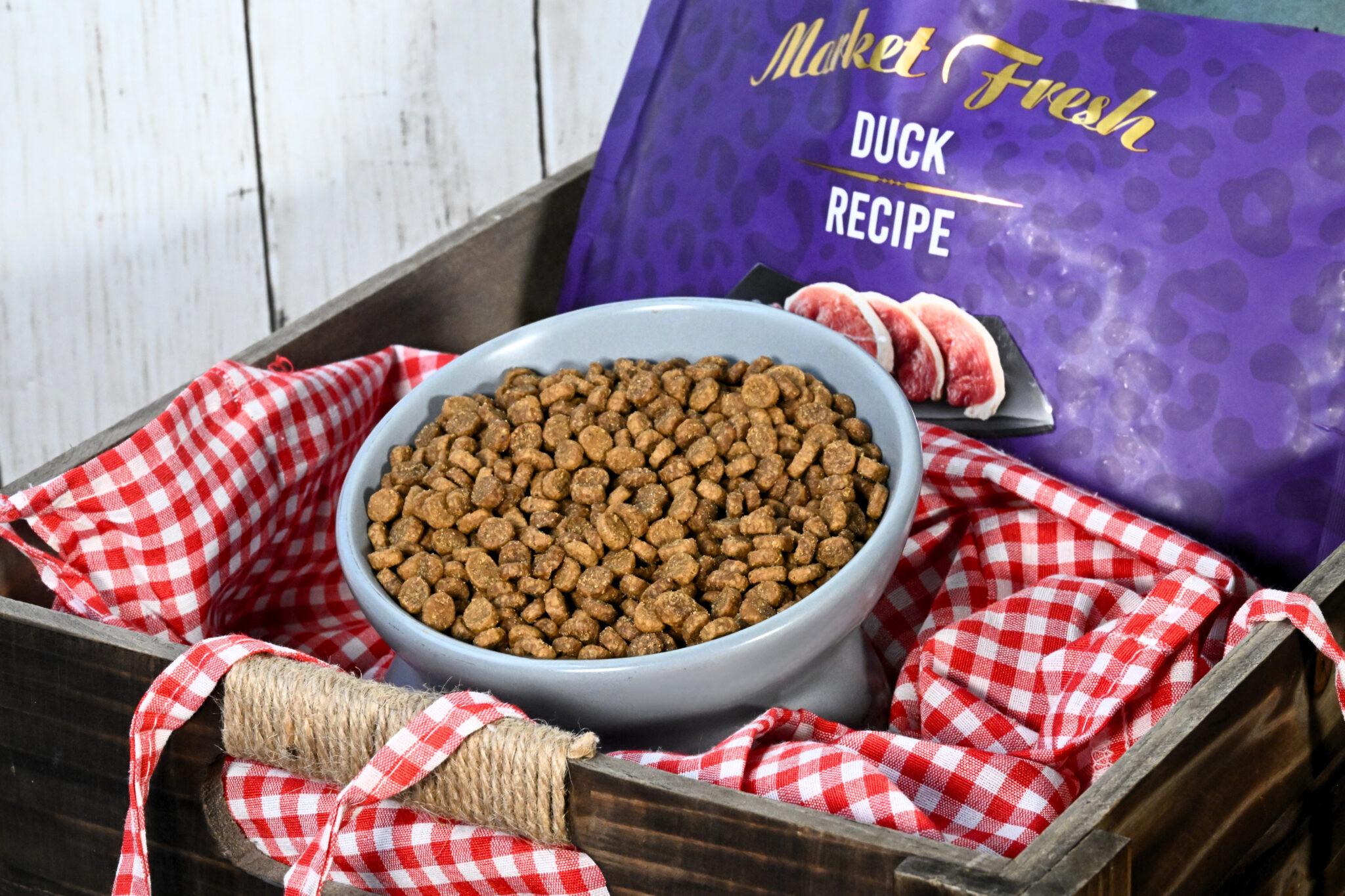 Market Fresh Duck kibble shot